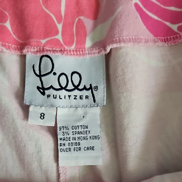 Lilly Pulitzer Vibrant Pink Rose Capris - Picture 3 of 15